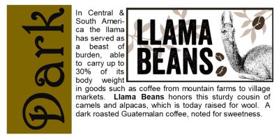<span>Dark Roast</span> Llama Beans Coffee